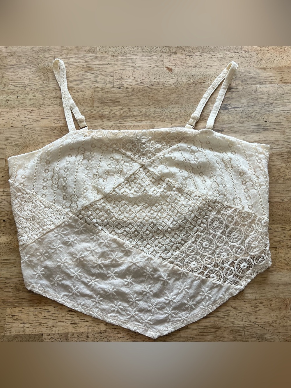 Torrid Festi Cream Lace Cami Top
